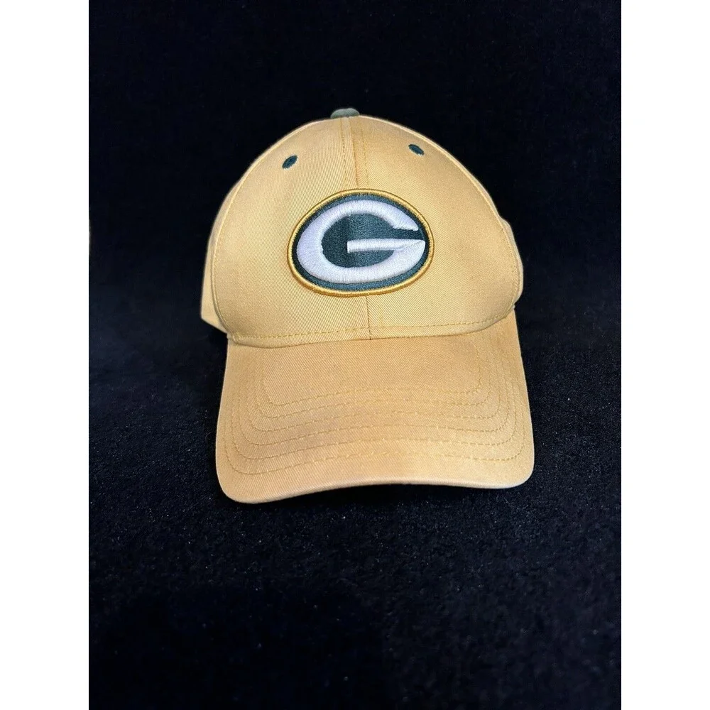 Green Bay Packers NFL Team Apparel Strap Back Hat/Cap Yellow